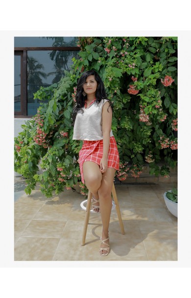 ZINNIA LINEN FLAP SKIRT