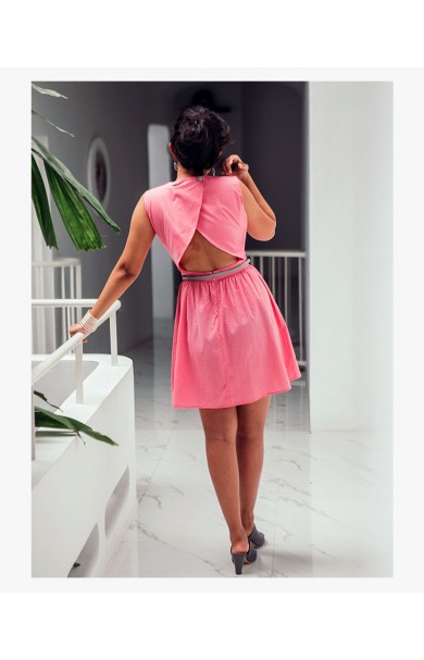 DAHLIA COTTON STRIPE DRESS