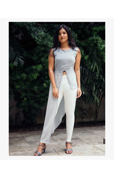 ALYSSA ASYMMETRIC STRIPE TOP
